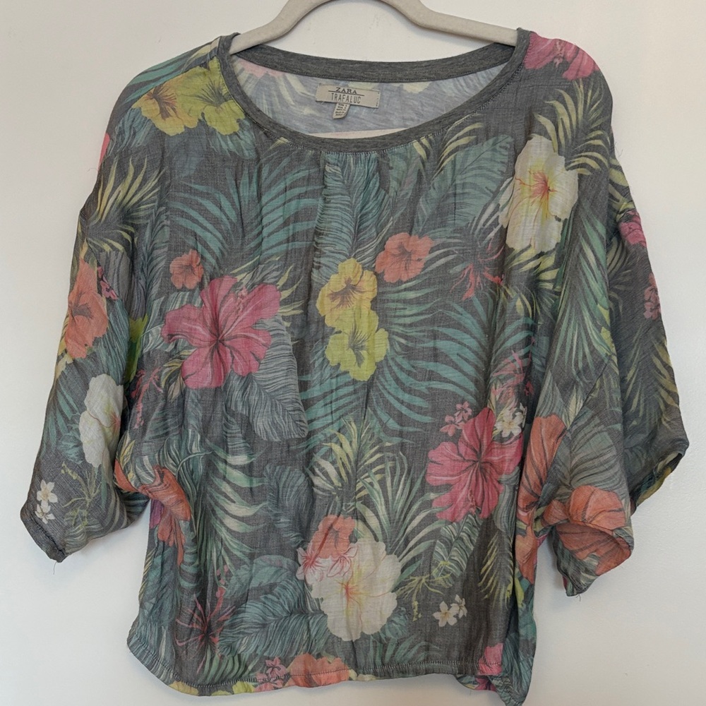 Zara Multicolor Floral Blouse